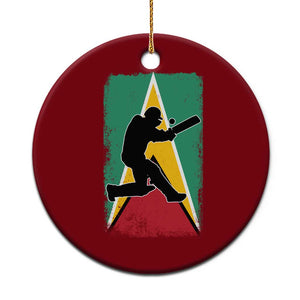 Guyana Cricket Ceramic Ornament Retro Vintage Sport Guyanese Flag West Indies Cricket Fan TS10 1pc Red Print Your Wear