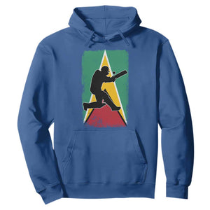 Guyana Cricket Hoodie Retro Vintage Sport Guyanese Flag West Indies Cricket Fan TS10 Royal Blue Print Your Wear