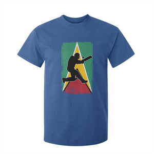 Guyana Cricket T Shirt For Kid Retro Vintage Sport Guyanese Flag West Indies Cricket Fan TS10 Royal Blue Print Your Wear