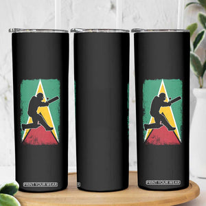 Guyana Cricket Skinny Tumbler Retro Vintage Sport Guyanese Flag West Indies Cricket Fan TS10 Print Your Wear