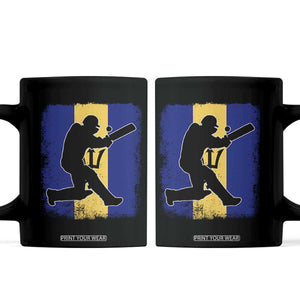 Barbados Cricket Coffee Mug Retro Vintage Sport Bajan Flag West Indies Cricket Fan TS10 Black Print Your Wear