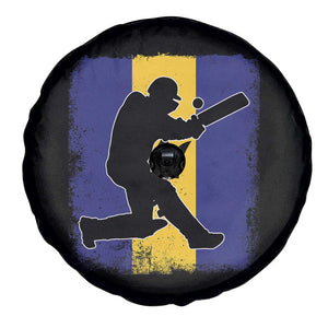 Barbados Cricket Spare Tire Cover Retro Vintage Sport Bajan Flag West Indies Cricket Fan TS10 Print Your Wear