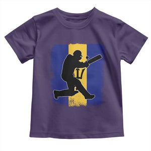 Barbados Cricket Toddler T Shirt Retro Vintage Sport Bajan Flag West Indies Cricket Fan TS10 Purple Print Your Wear
