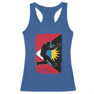 Antigua and Barbuda Cricket Racerback Tank Top Retro Vintage Sport Antiguan Flag West Indies Cricket Fan TS10 Royal Blue Print Your Wear