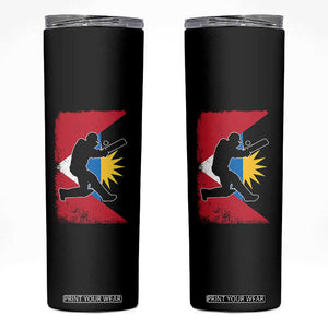Antigua and Barbuda Cricket Skinny Tumbler Retro Vintage Sport Antiguan Flag West Indies Cricket Fan TS10 Black Print Your Wear