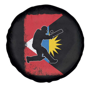 Antigua and Barbuda Cricket Spare Tire Cover Retro Vintage Sport Antiguan Flag West Indies Cricket Fan TS10 Print Your Wear
