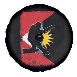 Antigua and Barbuda Cricket Spare Tire Cover Retro Vintage Sport Antiguan Flag West Indies Cricket Fan TS10 Print Your Wear