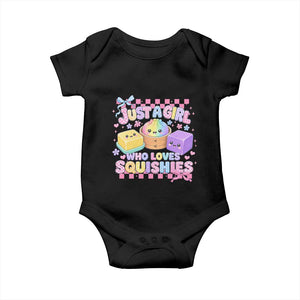 Just A Girl Who Loves Squishies Baby Onesie Cute Kawaii Dumpling Graphic Coquette Bow Girls