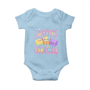 Just A Girl Who Loves Squishies Baby Onesie Cute Kawaii Dumpling Graphic Coquette Bow Girls