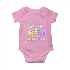 Just A Girl Who Loves Squishies Baby Onesie Cute Kawaii Dumpling Graphic Coquette Bow Girls