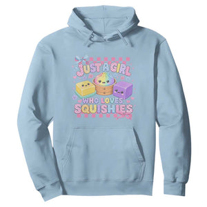 Just A Girl Who Loves Squishies Hoodie Cute Kawaii Dumpling Graphic Coquette Bow Girls