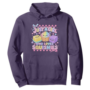 Just A Girl Who Loves Squishies Hoodie Cute Kawaii Dumpling Graphic Coquette Bow Girls