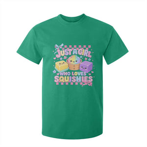 Just A Girl Who Loves Squishies T Shirt For Kid Cute Kawaii Dumpling Graphic Coquette Bow Girls