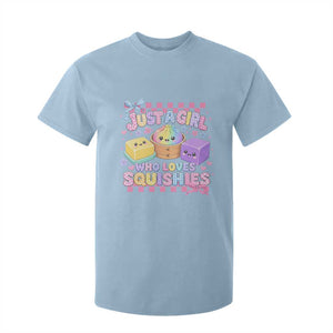 Just A Girl Who Loves Squishies T Shirt For Kid Cute Kawaii Dumpling Graphic Coquette Bow Girls