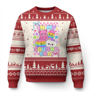 In My Squishy Era Ugly Christmas Sweater Cute Kawaii Pastel Dumpling Graphic