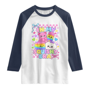 In My Squishy Era Raglan Shirt Cute Kawaii Pastel Dumpling Graphic