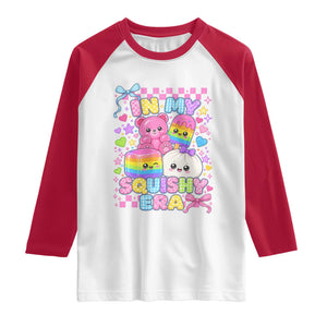 In My Squishy Era Raglan Shirt Cute Kawaii Pastel Dumpling Graphic
