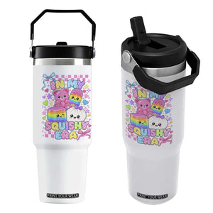 In My Squishy Era Flip Straw Tumbler Cute Kawaii Pastel Dumpling Graphic