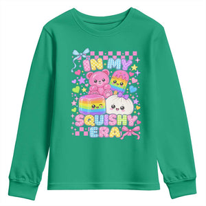 In My Squishy Era Youth Sweatshirt Cute Kawaii Pastel Dumpling Graphic