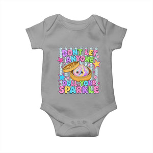 Squishy Lovers Baby Onesie Dont Let Anyone Dull Your Sparkle Cute Rainbow Dumpling Graphic