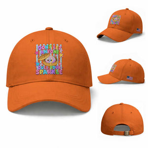 Squishy Lovers Baseball Cap Dont Let Anyone Dull Your Sparkle Cute Rainbow Dumpling Graphic