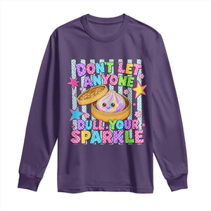 Squishy Lovers Long Sleeve Shirt Dont Let Anyone Dull Your Sparkle Cute Rainbow Dumpling Graphic