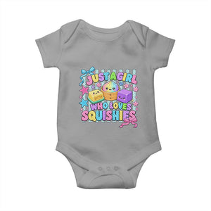 Just A Girl Who Loves Squishies Baby Onesie Cute Butter Dumpling Graphic Coquette Bow Girls