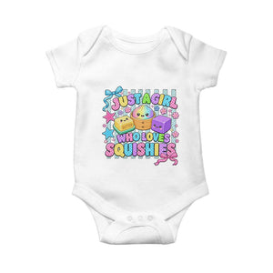 Just A Girl Who Loves Squishies Baby Onesie Cute Butter Dumpling Graphic Coquette Bow Girls