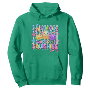 Just A Girl Who Loves Squishies Hoodie Cute Butter Dumpling Graphic Coquette Bow Girls