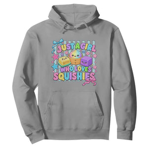 Just A Girl Who Loves Squishies Hoodie Cute Butter Dumpling Graphic Coquette Bow Girls