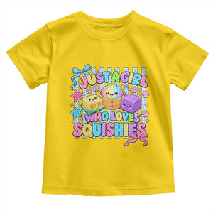 Just A Girl Who Loves Squishies Toddler T Shirt Cute Butter Dumpling Graphic Coquette Bow Girls
