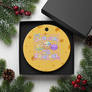 Just A Girl Who Loves Squishies Ceramic Ornament Squishy Lovers Kawaii Dumpling Graphic Coquette Bow Girls TS10 1pc Yellow Cheese Print Your Wear