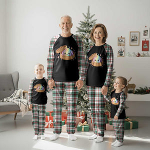 Cute Rainbow Dumpling Squishy Plaid Pajama Set Kawaii Graphic TS10 Christmas Plaid Print Your Wear