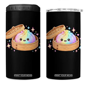 Cute Rainbow Dumpling Squishy 4 in 1 Can Cooler Tumbler Kawaii Graphic