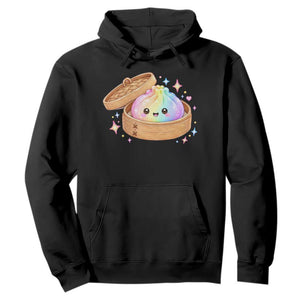 Cute Rainbow Dumpling Squishy Hoodie Kawaii Graphic TS10 Black Print Your Wear