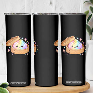 Cute Rainbow Dumpling Squishy Skinny Tumbler Kawaii Graphic