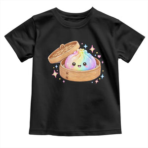 Cute Rainbow Dumpling Squishy Toddler T Shirt Kawaii Graphic TS10 Black Print Your Wear