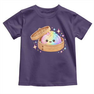 Cute Rainbow Dumpling Squishy Toddler T Shirt Kawaii Graphic TS10 Purple Print Your Wear