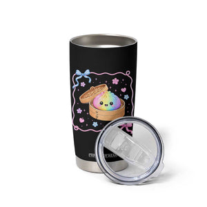 Squishy Lovers Tumbler Cup Cute Dumpling Graphic Coquette Bow Girls TS10 Print Your Wear