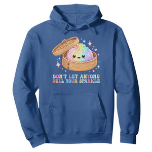Dont Let Anyone Dull Your Sparkle Cute Rainbow Dumpling Squishy Graphic Hoodie TS10 Royal Blue Print Your Wear