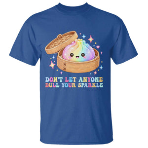 Dont Let Anyone Dull Your Sparkle Cute Rainbow Dumpling Squishy Graphic T Shirt TS10 Royal Blue Print Your Wear