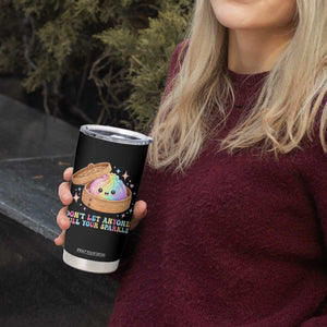 Dont Let Anyone Dull Your Sparkle Cute Rainbow Dumpling Squishy Graphic Tumbler Cup