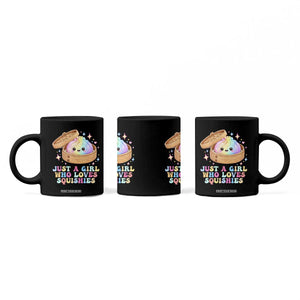 Just A Girl Who Loves Squishies Coffee Mug Cute Rainbow Dumpling Squishy Graphic