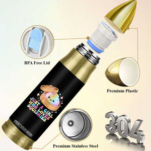 Just A Girl Who Loves Squishies Bullet Tumbler Cute Rainbow Dumpling Squishy Graphic TS10 Print Your Wear