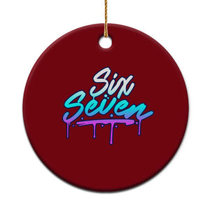 Fun Six Seven Ceramic Ornament Funny 6 7 Meme Gen Alpha Slang Streetwear Gradient TS10 1pc Red Print Your Wear