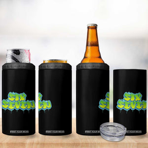 67 Meme 4 in 1 Can Cooler Tumbler Six Seven Funny Gen Alpha Slang Saying TS10 Print Your Wear