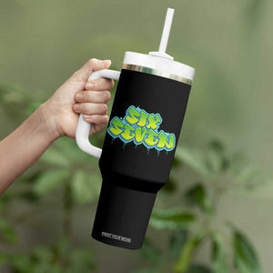 67 Meme Tumbler With Handle Six Seven Funny Gen Alpha Slang Saying TS10 Print Your Wear