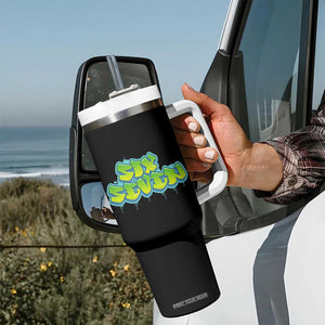 67 Meme Tumbler With Handle Six Seven Funny Gen Alpha Slang Saying TS10 Print Your Wear