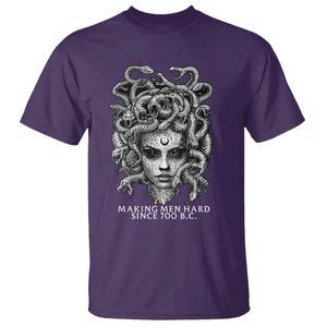 Funny Feminist Medusa T Shirt Making Men Hard Since 700 B.C Dark Myth Ancient TS10 Purple Print Your Wear