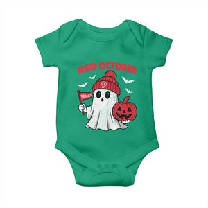 Red October Halloween Ghost Baby Onesie Philadelphia Spooky Pumpkin Baseball Fan TS10 Irish Green Print Your Wear